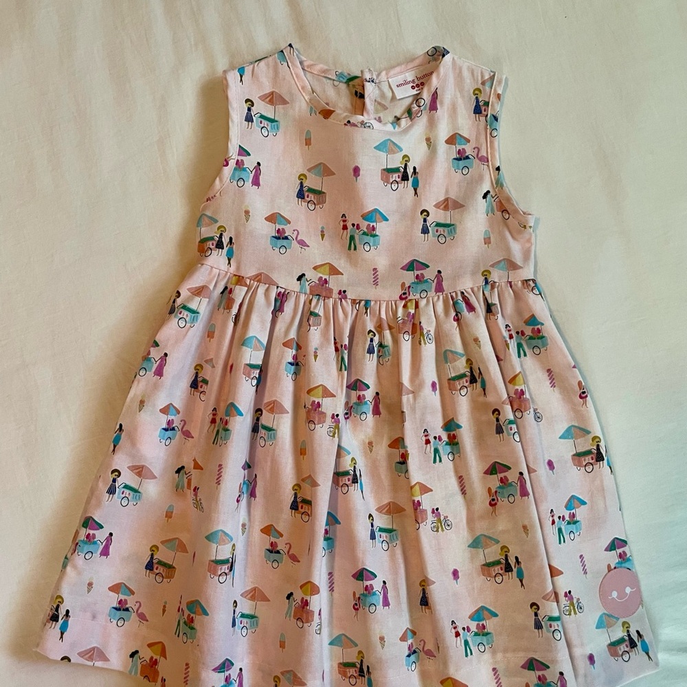 EUC Ice Cream stand Pink Dress with Fun Print